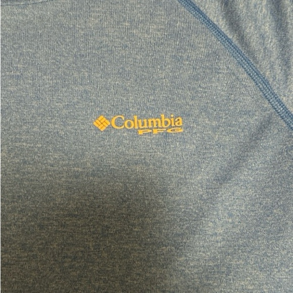 Columbia Men’s Terminal Tackle PFG Triangle Long Sleeve Blue Lightweight Shirt - Picture 7 of 9